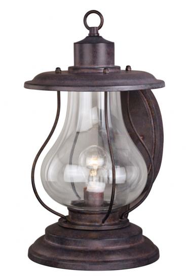 14 inch Outdoor Rustic Finish Western Lantern Wall Mounted Light Sconce