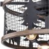 Wyoming Rustic Lodge 21 inch Cage Fan with Bear and Pine Trees