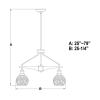 5-Light Satin Nickel Rustic Modern Chandelier