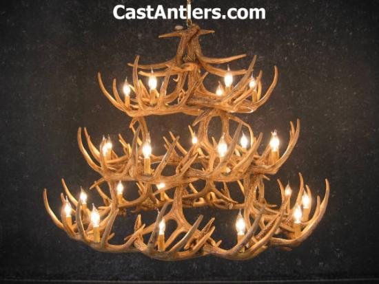 Whitetail 42 Cast Antler Chandelier