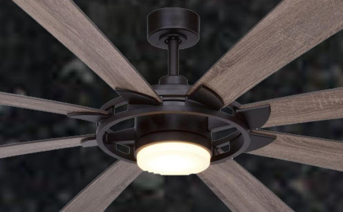 Outdoor Lighting | Slate Gray Windmill 68 inch Farmhouse Ceiling Fan w ...