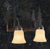 Rustic Bear 2-Light Bathroom Vanity Light