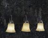 Rustic Pine Tree 3-Light Bathroom Vanity Light