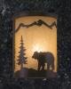 Bear 1-Light Rustic Wall Sconce