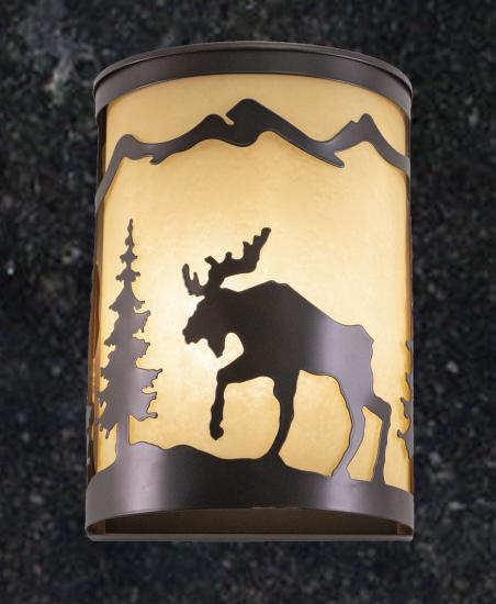 Moose 1-Light Rustic Wall Sconce