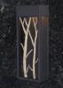 6in W LED Tree Branch Outdoor Porch Wall Light Textured Black