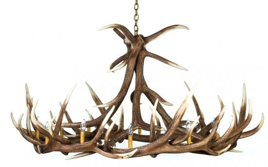 Elk 9 Cast Antler Chandelier